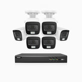 ADLK800 - 4K 8 Channel 6 Dual Light Wired CCTV Security System, Color & IR Night Vision, 3840x2160@20fps, f/1.6 Super Aperture, 4-in-1 Output Signal, IP67